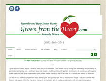 Tablet Screenshot of grownfromtheheart.com